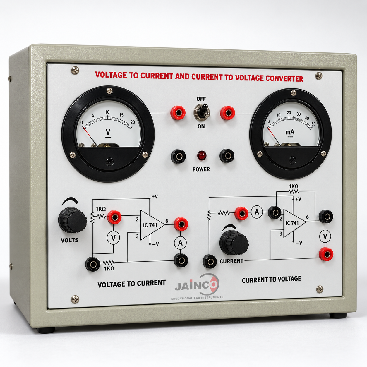 Study of Operational Amplifier as V to I to I to V Convertor